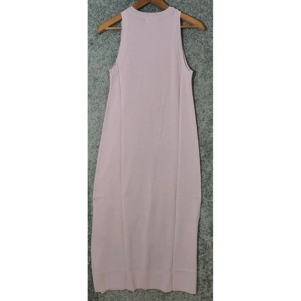 The Drop Women's Gabriela High-Neck Cut-In A-Line Side-Slit Maxi Sweater Dress S